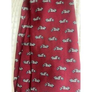 Structure Silk Motorcycle Silk Tie